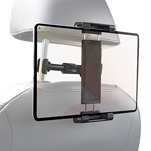Mulor Tablet Halterung Auto Kopfstütze Tablet & Phone Mount Rücksitz für 4,7 "-12,9" Geräte 360° drehbar von Mulor