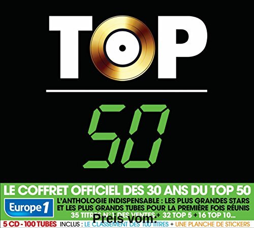 Top 50 - 30 Ans - 100 Tubes (Coffret 5CD Digipack) von Multi-Artistes