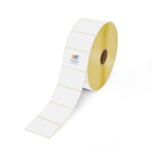 Multi-Shopping Thermo Top Etiketten 32 x 25 mm - 2580 Stück je Rolle - Kern: 25 mm -permanent haftend von Multi-Shopping