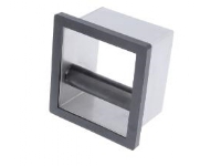 Knockbox uden bund EDO 13.8x15.2x9.5cm rusfri stål og sort gummikant,1 stk von Multi