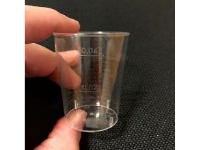 Kunststoffglas Schnapsglas 2 cl /4 cl H52 mm PS Klar,40 ps x 50 Stk/krt von Multi