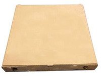 Pizzakarton 32x32x3 cm Braun ohne Druck neutral,100 Stück/Karton von Multi