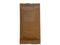 Reines feuchtes Handtuch mit weißem feuchtem Handtuch mit brauner Umhüllung, 480 Stück/krt von Multi