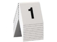 Tischschild Securit nr 1-10 5x4x5 cm Acryl Weiß,6 ps x 10 pcs/pk von Multi