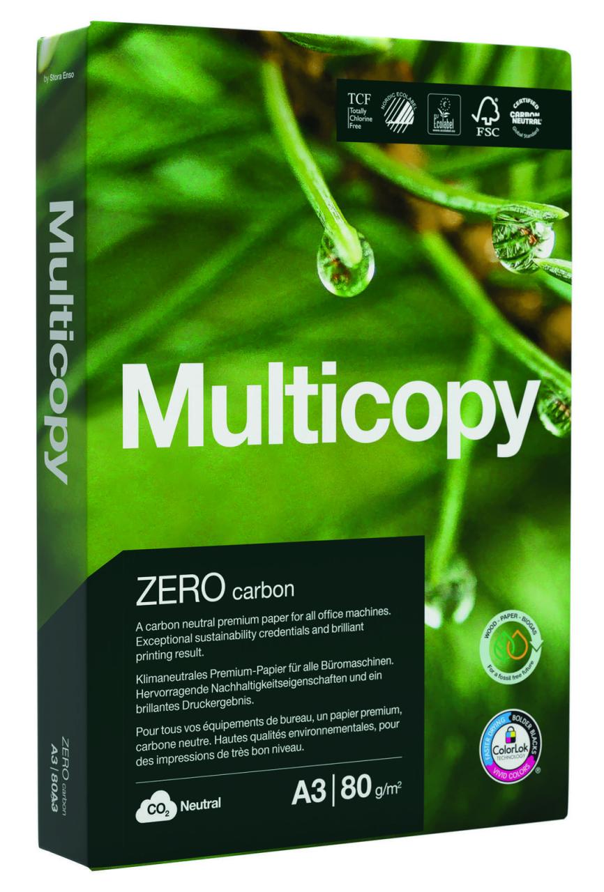 Multicopy Kopierpapier Multicopy Papier Zero A3, 80g DIN A3 80 g/m² von Multicopy