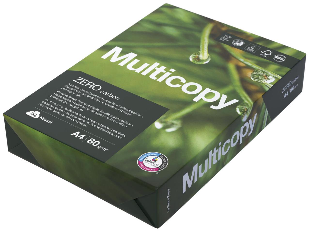 Multicopy Kopierpapier Multicopy Papier Zero A4, 80g DIN A4 80 g/m² von Multicopy