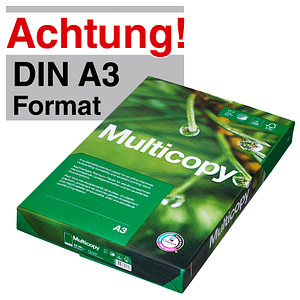 Multicopy Kopierpapier ORIGINAL DIN A3 80 g/qm 500 Blatt von Multicopy