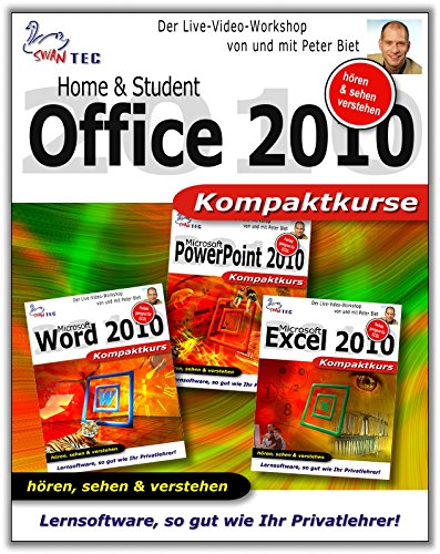Office 2010 Home & Student - Video Training - 3 Praxiskurse auf DVD [Interactive DVD] von Multimedia Verlag Swantec