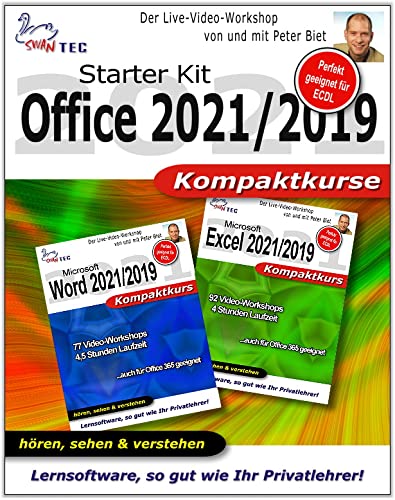 Office 2021/2019 Starter Kit - Video Training - 2 Praxiskurse auf DVD [Interactive DVD] von Multimedia Verlag Swantec