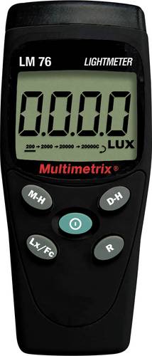 Multimetrix P06236201LM 76 Luxmeter 0 - 200000 lx Multimetrix P06236201LM 76 Luxmeter 0 - 200000 lx von Multimetrix