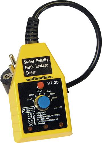 Multimetrix VT 35 FI-Schnelltester CAT II 250V LED Multimetrix VT 35 FI-Schnelltester CAT II 250V LED von Multimetrix