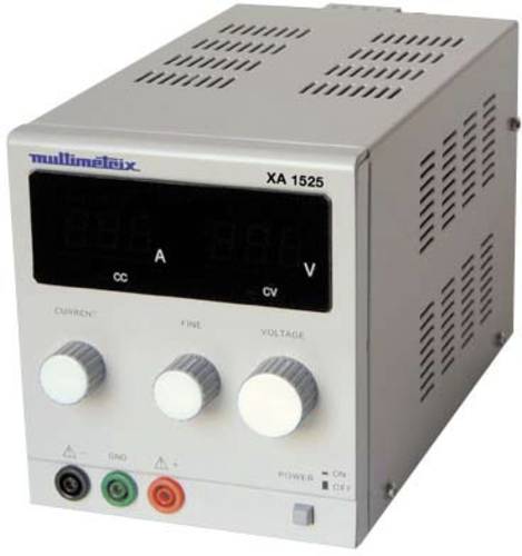 Multimetrix XA 1525 Labornetzgerät, einstellbar 0 - 15V 0mA - 2.5A Anzahl Ausgänge 1 x von Multimetrix
