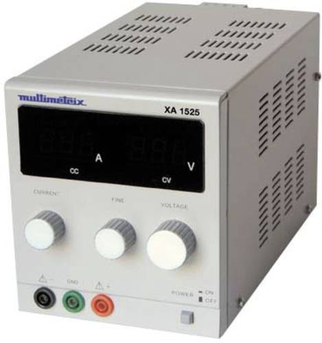 Multimetrix XA 1525 Labornetzgerät, einstellbar 0 - 15V 0mA - 2.5A Anzahl Ausgänge 1 x Multimetrix XA 1525 Labornetzgerät, einstellbar 0 - 15V 0mA - 2.5A Anzahl Ausgänge 1 x von Multimetrix