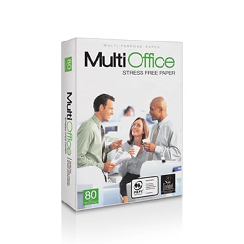 Multioffice 2500 Blatt Kopierpapier A4 80g/m² Weiss, EU Ecolabel und FSC®-zertifiziert, Druckerpapier von Multioffice