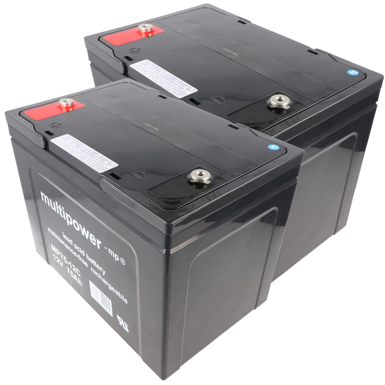 2 Stück PB Blei Akku passend für Seniorenmobil Elektromobil AS E 450 F, 12V 75Ah Blei AGM E450F 2 Stück PB Blei Akku passend für Seniorenmobil Elektromobil AS E 450 F, 12V 75Ah Blei AGM E450F von Multipower