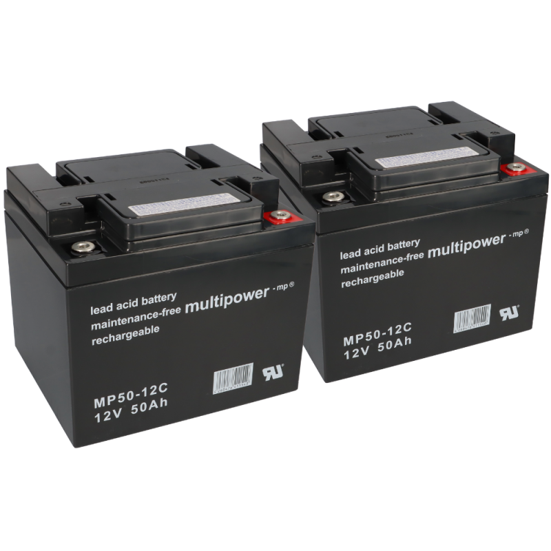 Bleiakku kompatibel E-Mobil Freerider 2x 12V 50Ah MP Bleiakku kompatibel E-Mobil Freerider 2x 12V 50Ah MP von Multipower
