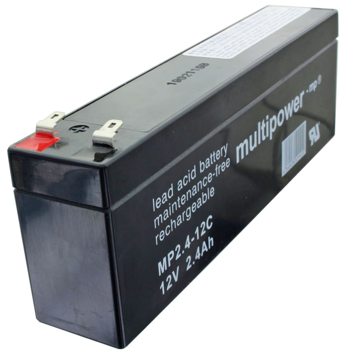 MP2,4-12C Multipower Blei-Akku mit 4,8mm Faston Kontakt MP2,4-12C Multipower Blei-Akku mit 4,8mm Faston Kontakt von Multipower