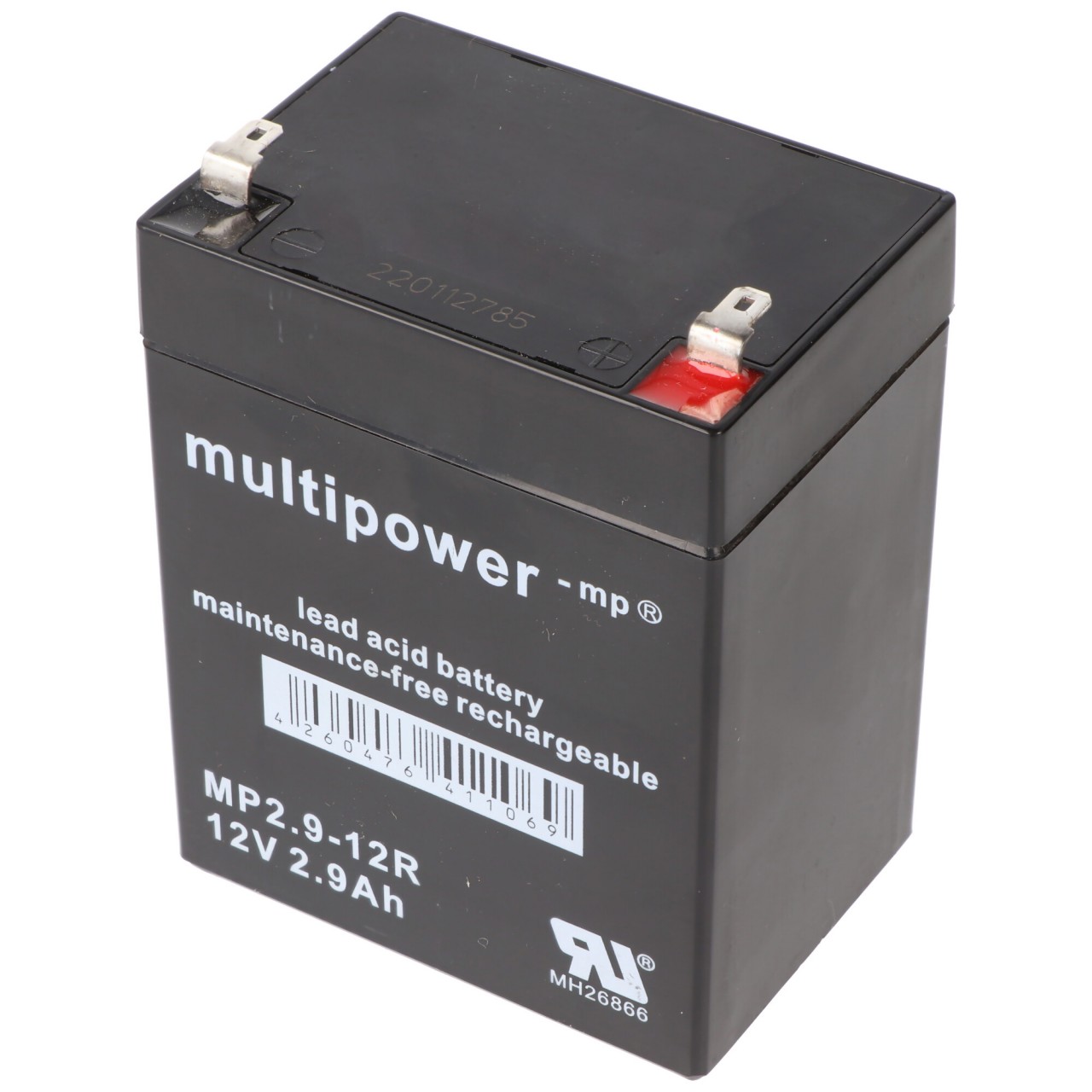 MultiPower MP2,9-12R Blei Akku mit Faston 4,8 mm 12V, 2900mAh MultiPower MP2,9-12R Blei Akku mit Faston 4,8 mm 12V, 2900mAh von Multipower