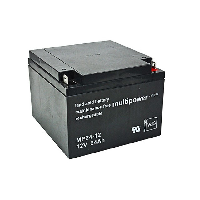 MultiPower MP24-12 Blei Akku mit M5 Schraubanschluss 12V, 24000mAh MultiPower MP24-12 Blei Akku mit M5 Schraubanschluss 12V, 24000mAh von Multipower