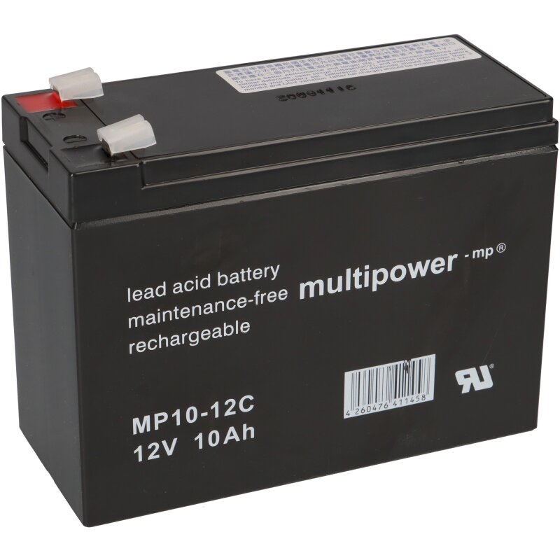 Multipower Blei-Akku MP10-12C Pb 12V / 10Ah Multipower Blei-Akku MP10-12C Pb 12V / 10Ah von Multipower