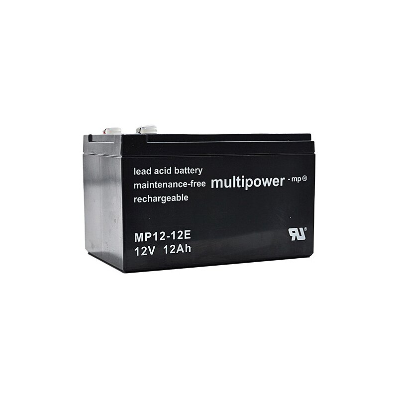 Multipower Blei-Akku MP12-12E 12V 12Ah, Faston 6,3 Multipower Blei-Akku MP12-12E 12V 12Ah, Faston 6,3 von Multipower