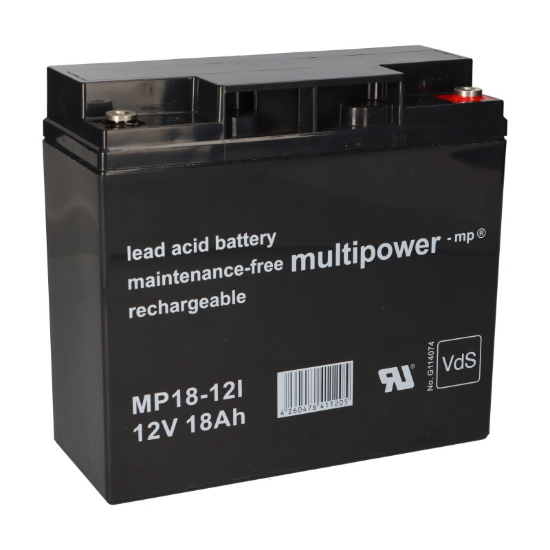 Multipower Blei-Akku MP18-12I Pb 12V 18Ah VdS, M5 Multipower Blei-Akku MP18-12I Pb 12V 18Ah VdS, M5 von Multipower