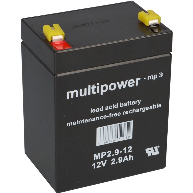 Multipower Blei-Akku MP2,9-12 Pb 12V 2,9Ah Multipower Blei-Akku MP2,9-12 Pb 12V 2,9Ah von Multipower