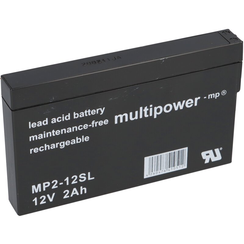 Multipower Blei-Akku MP2-12SL Pb 12V / 2,0Ah von Multipower
