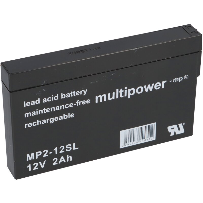 Multipower Blei-Akku MP2-12SL Pb 12V / 2,0Ah Multipower Blei-Akku MP2-12SL Pb 12V / 2,0Ah von Multipower