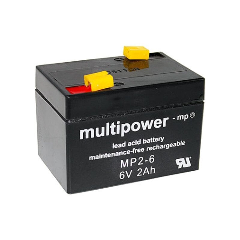 Multipower Blei-Akku MP2-6 Pb 6V / 2Ah Multipower Blei-Akku MP2-6 Pb 6V / 2Ah von Multipower