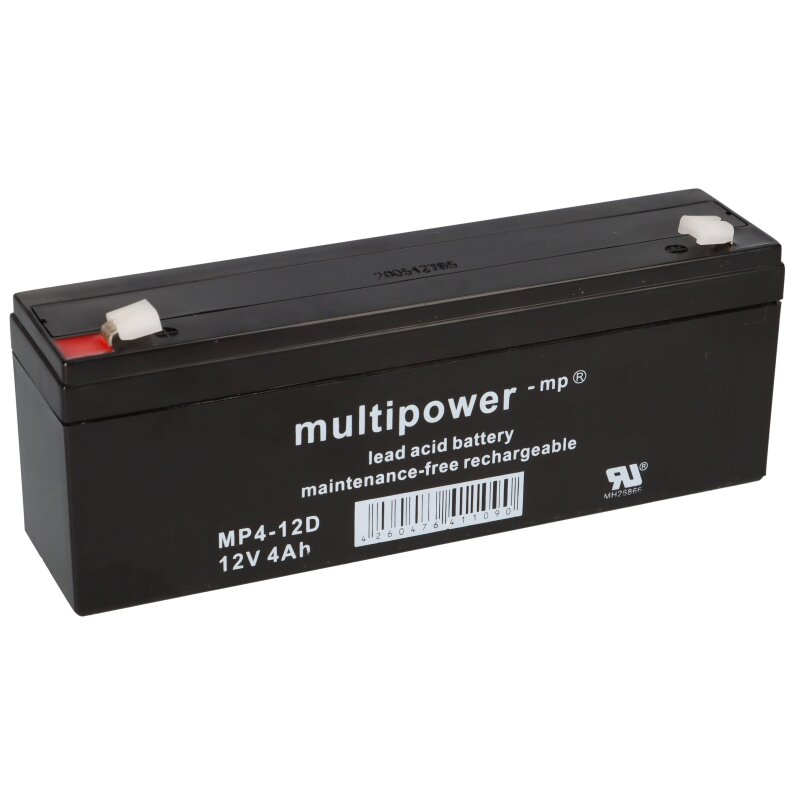 Multipower Blei-Akku MP4-12D Pb 12V / 4Ah Faston 4,8 Multipower Blei-Akku MP4-12D Pb 12V / 4Ah Faston 4,8 von Multipower