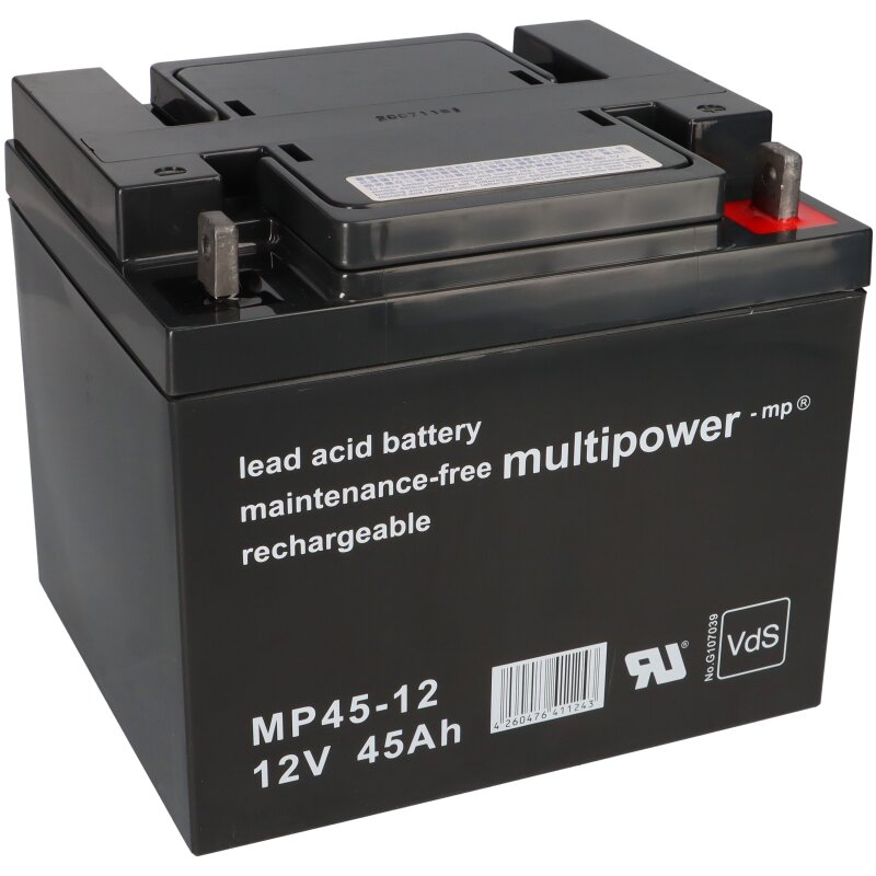 Multipower Blei-Akku MP45-12 Pb 12V / 45Ah Multipower Blei-Akku MP45-12 Pb 12V / 45Ah von Multipower