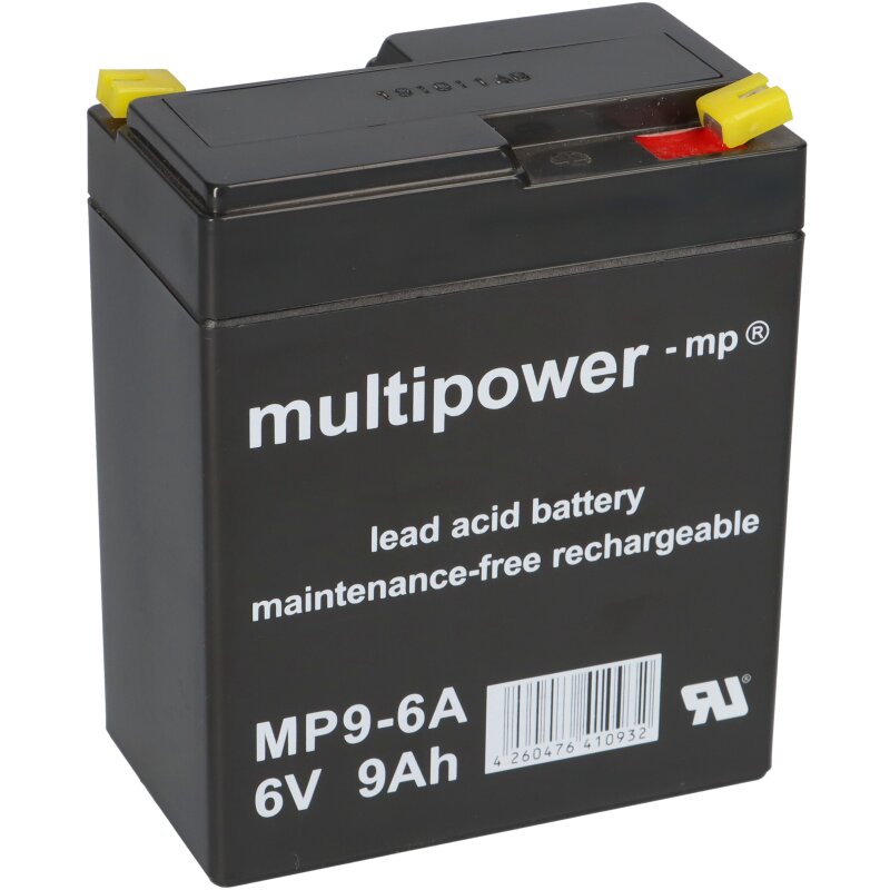 Multipower Blei-Akku MP9-6A Pb 6V / 9Ah von Multipower