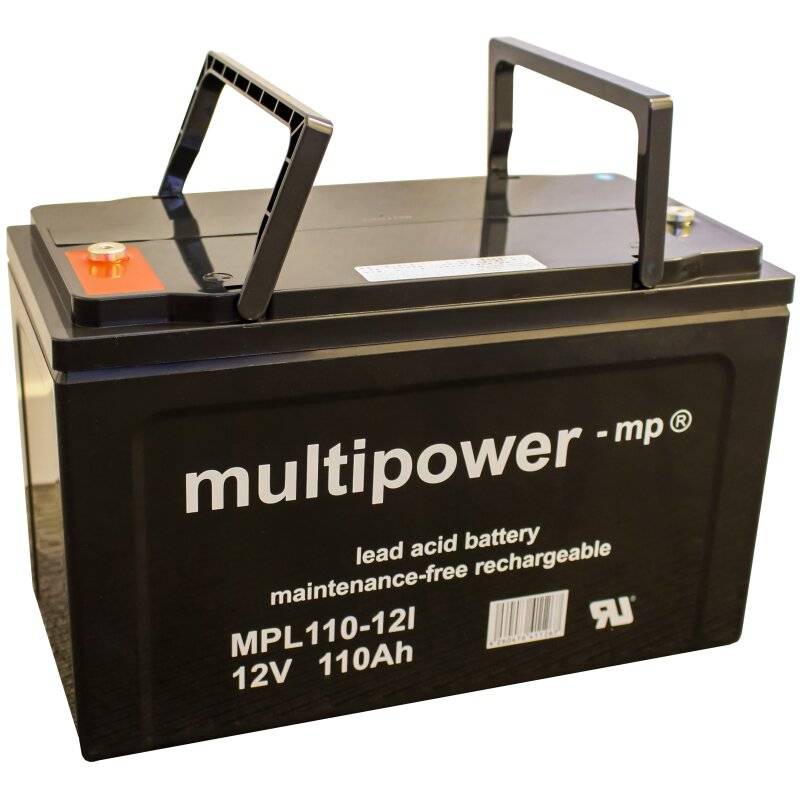 Multipower Blei-Akku MPL110-12i Pb Batterie 12V / 100Ah von Multipower