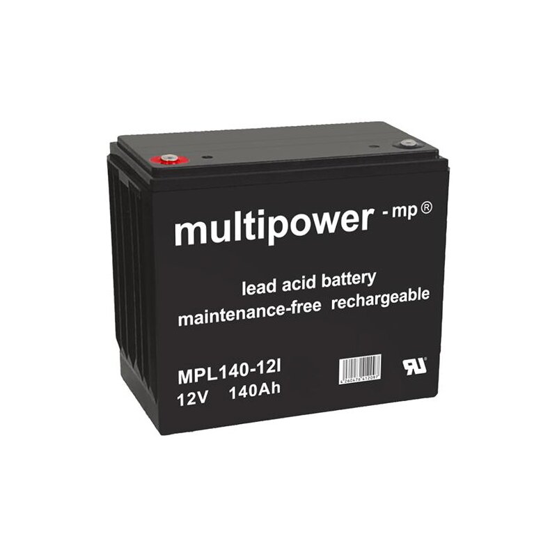Multipower Blei-Akku MPL140-12I, AGM, Longlife, M6 Innengewinde Multipower Blei-Akku MPL140-12I, AGM, Longlife, M6 Innengewinde von Multipower