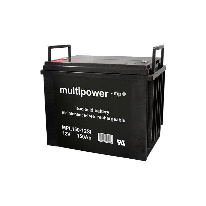 Multipower Blei-Akku MPL150-12SI Pb Batterie 12V / 150Ah von Multipower