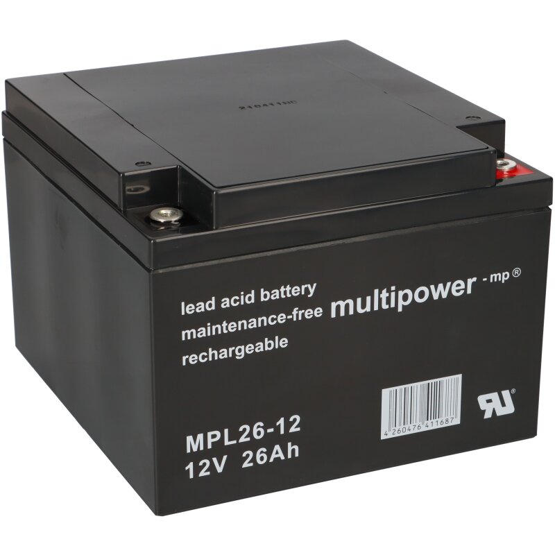 Multipower Blei-Akku MPL26-12 12V 26Ah Pb von Multipower