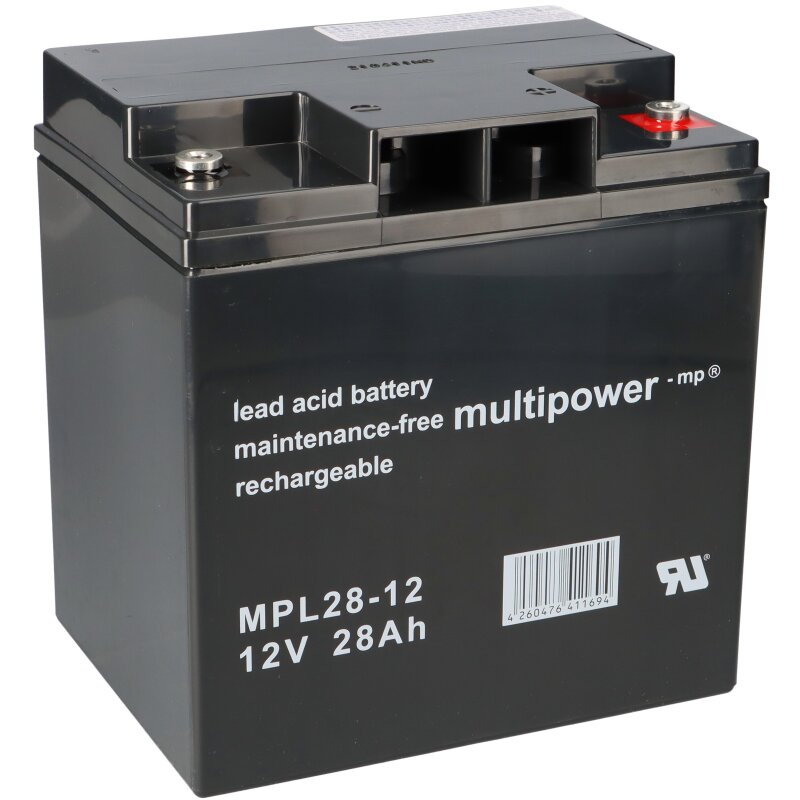 Multipower Blei-Akku MPL28-12 12V 28Ah Pb von Multipower