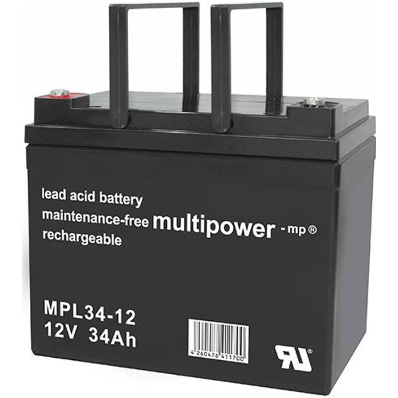 Multipower Blei-Akku MPL34-12 12V 34Ah Pb Multipower Blei-Akku MPL34-12 12V 34Ah Pb von Multipower