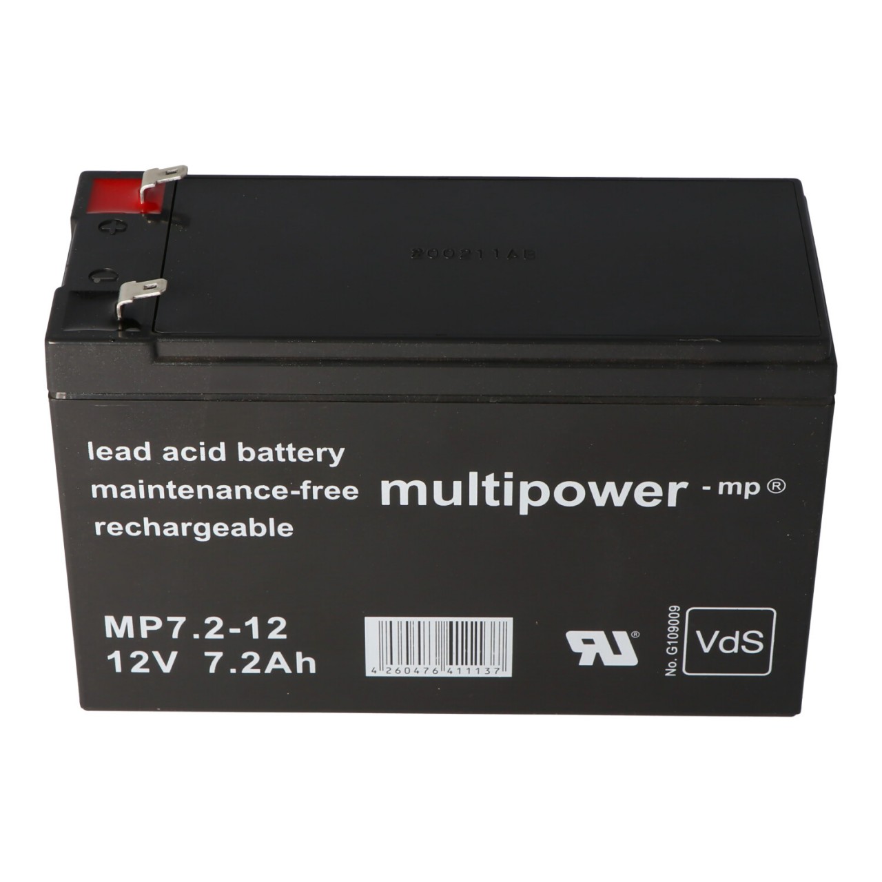 Multipower MP7.2-12 PB Akku 12 Volt 7,2Ah 4,8mm Steckkontakte, mit VDS Zulassung Multipower MP7.2-12 PB Akku 12 Volt 7,2Ah 4,8mm Steckkontakte, mit VDS Zulassung von Multipower