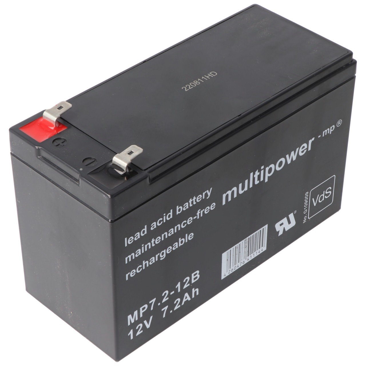 Multipower MP7.2-12B Blei Akku PB mit Faston Kontakten 6,3mm, VDS G109009 Multipower MP7.2-12B Blei Akku PB mit Faston Kontakten 6,3mm, VDS G109009 von Multipower