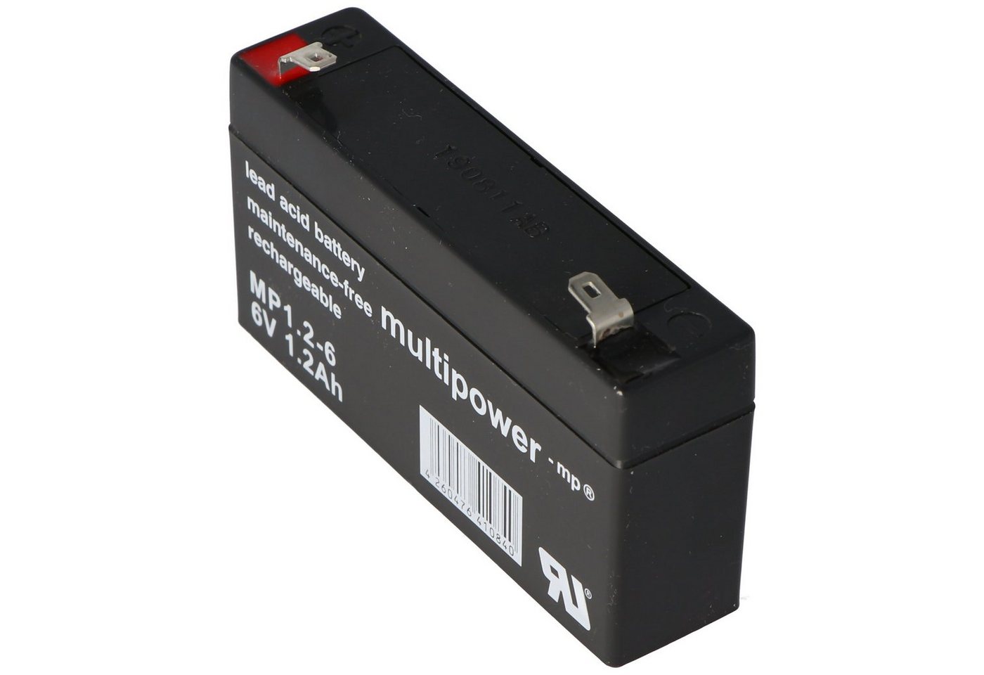 Multipower Multipower MP1.2-6 Akku PB Blei, 6 Volt 1200mAh, Anschluss 4,8 Akku 1200 mAh (6,0 V) von Multipower