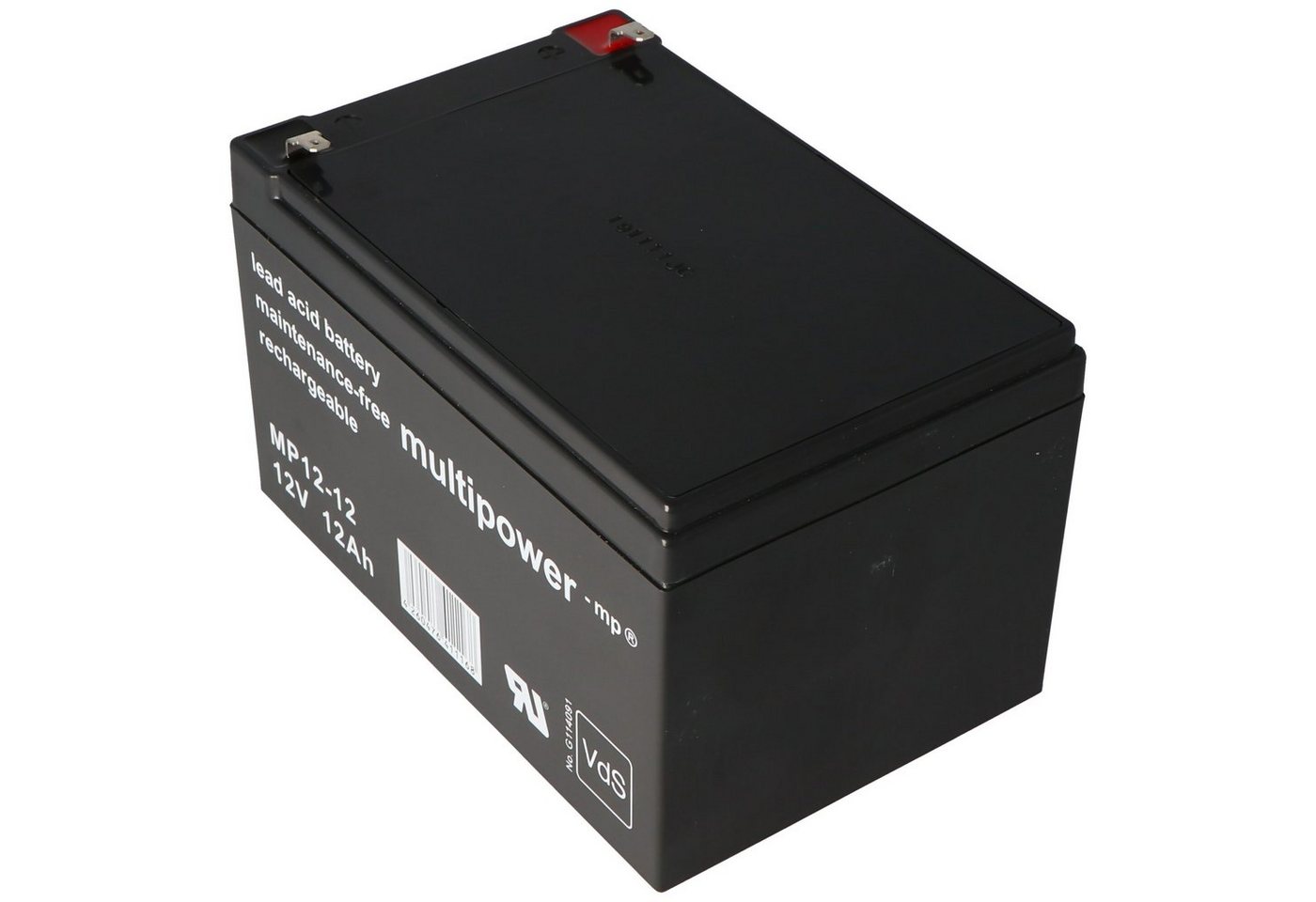 Multipower Multipower MP12-12 Blei Akku 12 Volt 12Ah Akku 12000 mAh (12,0 V) von Multipower