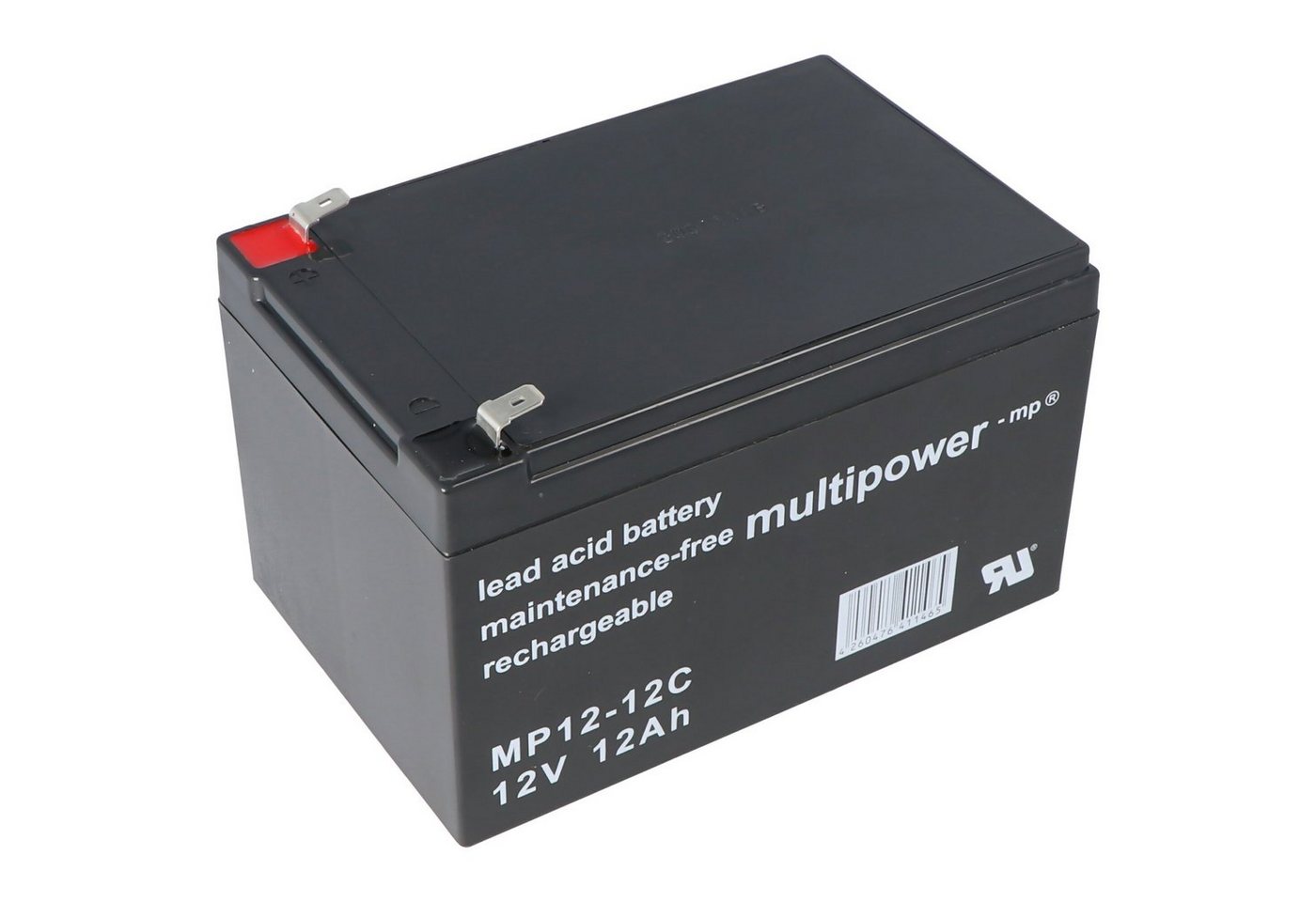 Multipower Multipower MP12-12C Blei Akku 12 Volt 12Ah Zyklenfest, Cycle Akku 12000 mAh (12,0 V) von Multipower