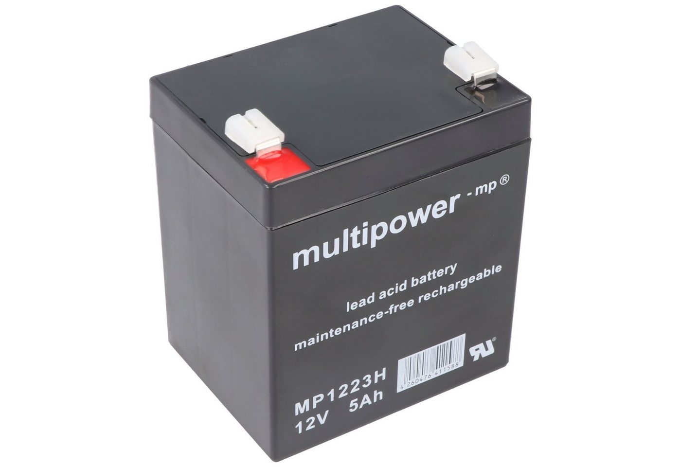 Multipower Multipower MP1223H Hochstrom Blei-Akku mit Faston 6,3mm Steckkontakt Akku 5000 mAh (12,0 V) von Multipower