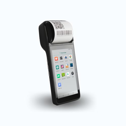 Multzo Kabelloses Point of Sale Terminal mit 58-mm-Belegdrucker, 5,5-Zoll-Touchscreen und 1D/2D/QR-Codeleser 3G, WiFi- und Bluetooth-Konnektivität, POS-PDA mit 3 GB RAM + 8 GB ROM Multzo Kabelloses Point of Sale Terminal mit 58-mm-Belegdrucker, 5,5-Zoll-Touchscreen und 1D/2D/QR-Codeleser 3G, WiFi- und Bluetooth-Konnektivität, POS-PDA mit 3 GB RAM + 8 GB ROM von Multzo