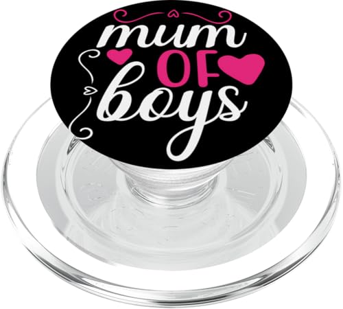 Mama von Jungen lieben Familienlieblinge Beste Mama zum Muttertag PopSockets PopGrip für MagSafe Mama von Jungen lieben Familienlieblinge Beste Mama zum Muttertag PopSockets PopGrip für MagSafe von Mum Life Fun