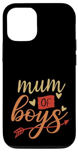 Mum Of Boys, lustige Familienlieblinge, bester Retro-Muttertag Hülle für iPhone 12/12 Pro Mum Of Boys, lustige Familienlieblinge, bester Retro-Muttertag Hülle für iPhone 12/12 Pro von Mum Life Fun