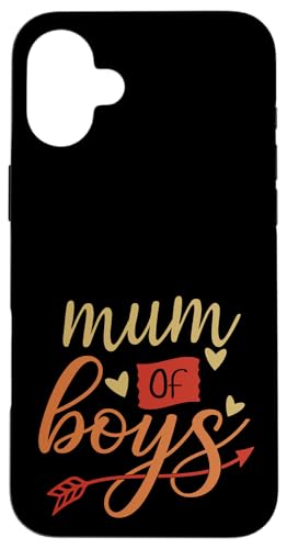 Mum Of Boys, lustige Familienlieblinge, bester Retro-Muttertag Hülle für iPhone 16 Plus Mum Of Boys, lustige Familienlieblinge, bester Retro-Muttertag Hülle für iPhone 16 Plus von Mum Life Fun
