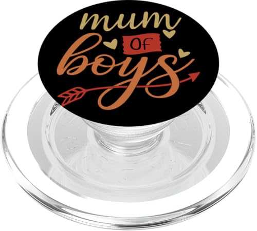 Mum Of Boys, lustige Familienlieblinge, bester Retro-Muttertag PopSockets PopGrip für MagSafe Mum Of Boys, lustige Familienlieblinge, bester Retro-Muttertag PopSockets PopGrip für MagSafe von Mum Life Fun